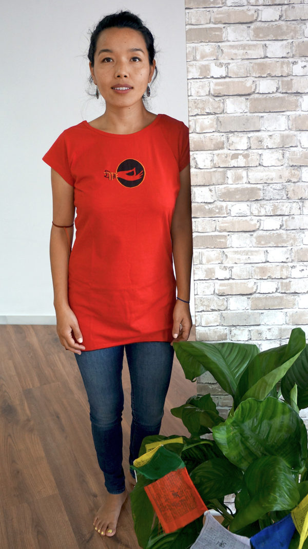 Camiseta Yoga Roja - Imagen 3