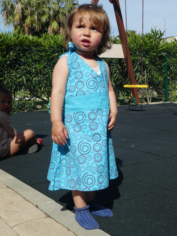 Vestido Azul con Espirales - Imagen 2