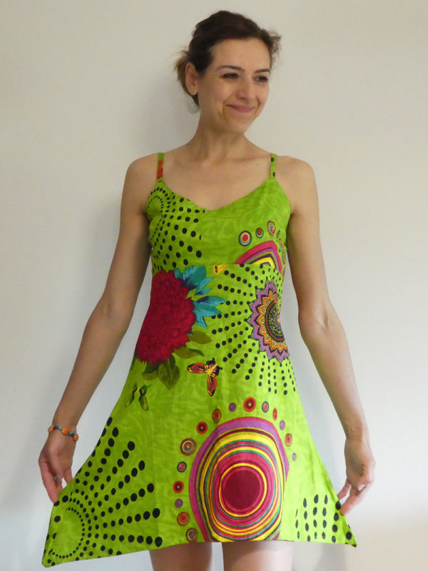 Vestido Verde Estampado