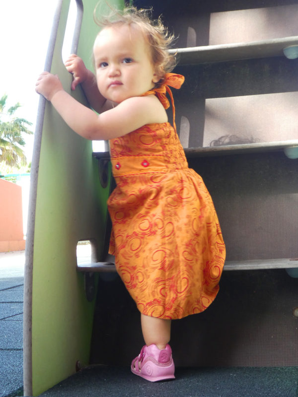 Vestido Naranja Espirales - Imagen 4