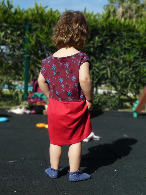 Vestido Rojo Floreado - Imagen 2