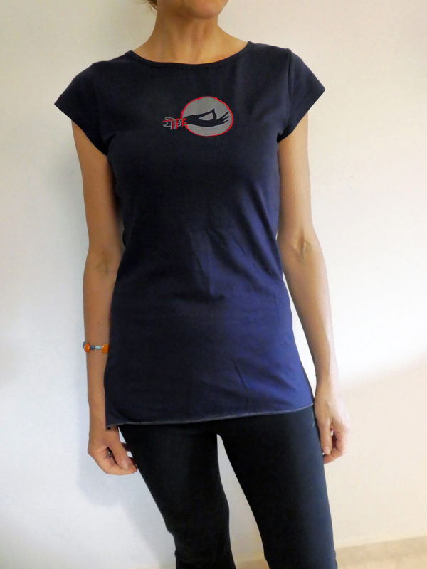 Camiseta Yoga Azul