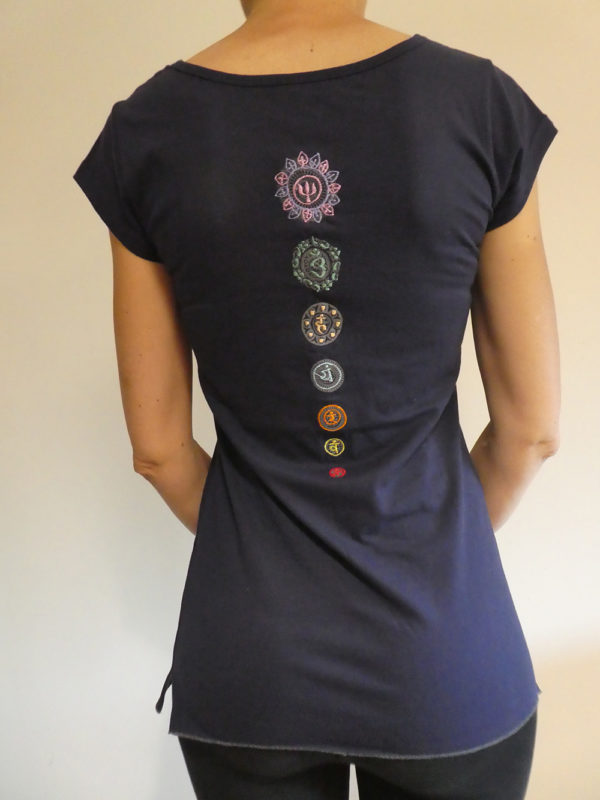 Camiseta Yoga Azul - Imagen 4